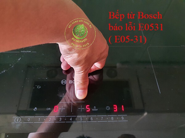 Sửa bếp từ bosch lỗi E0531