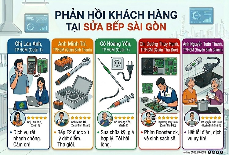 Sửa bếp từ hay chết IGBT uy tín, quy trình chuyên nghiệp