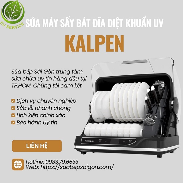 Sửa máy sấy bát đĩa diệt khuẩn UV Kalpen