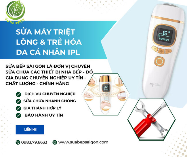 Sửa máy triệt lông & trẻ hóa da cá nhân IPL