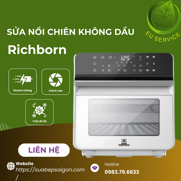 Sửa chữa nồi chiên không dầu Richborn