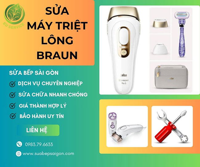 Sửa chữa máy triệt lông Braun