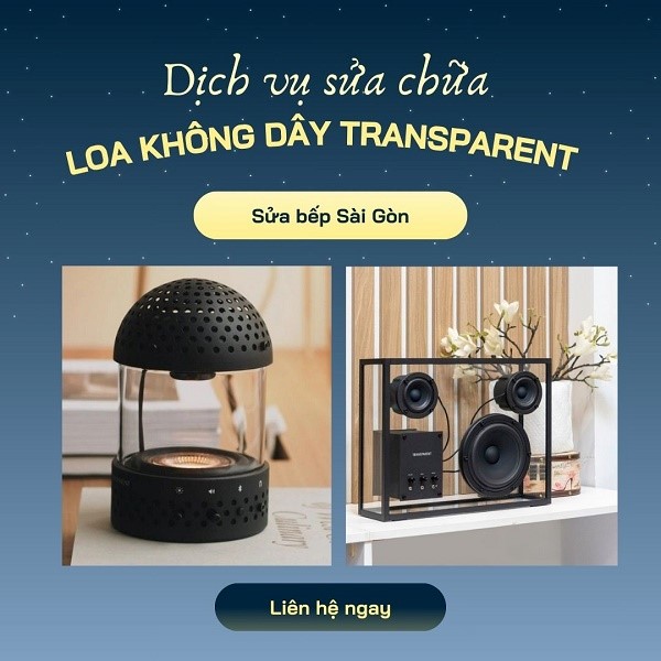 Sửa chữa loa Bluetooth Transparent chuyên nghiệp, uy tín