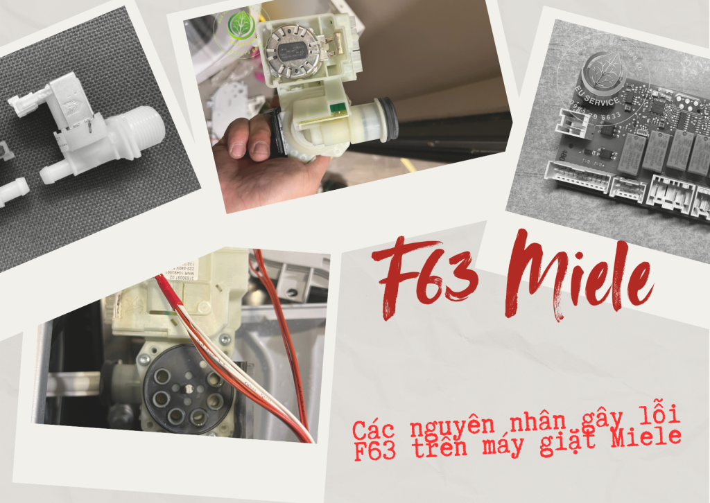 Nguyên nhân lỗi F63 trên máy giặt Miele